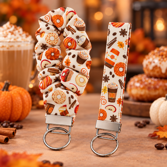 Coffee & Donuts Wristlet