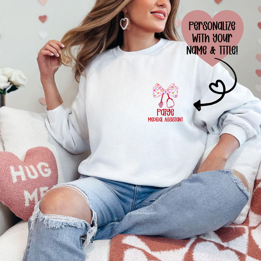 Valentine Bow Stethoscope - 🩺 PERSONALIZE