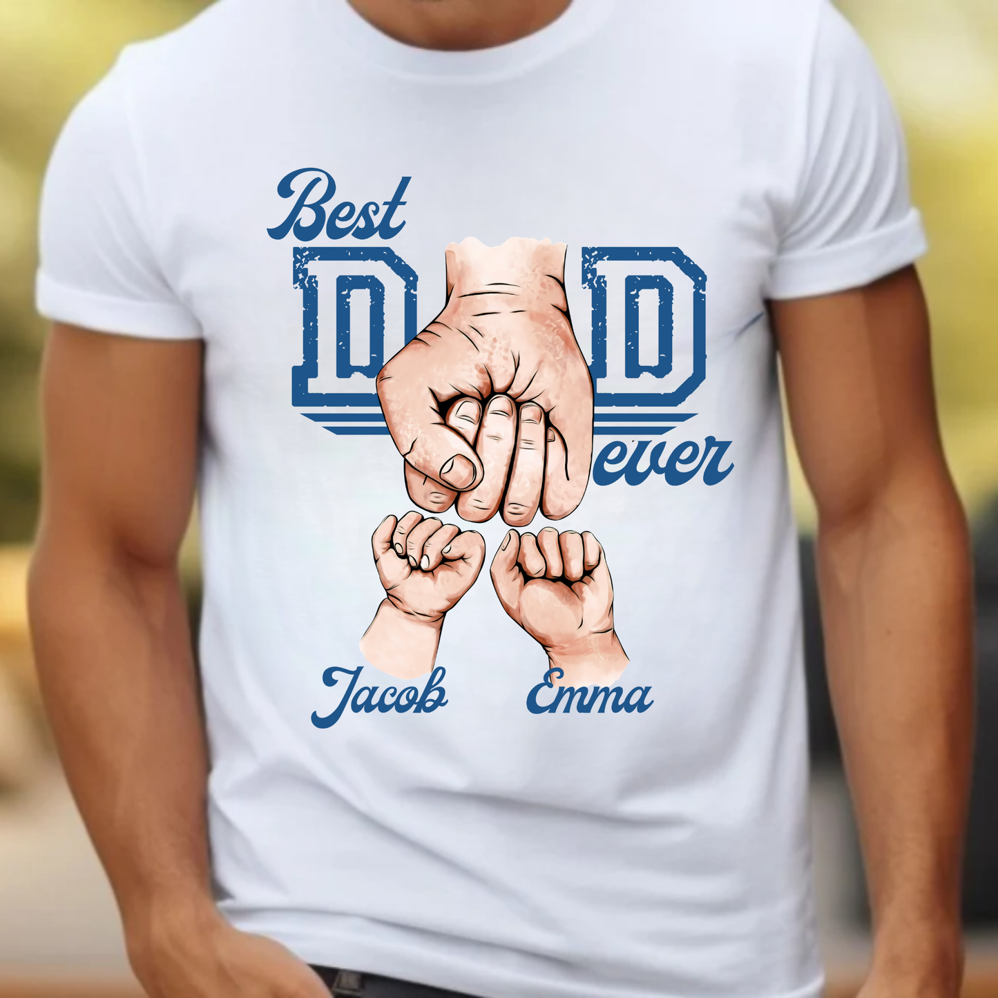 Fist Bump Dad - Personalize up to 5 name
