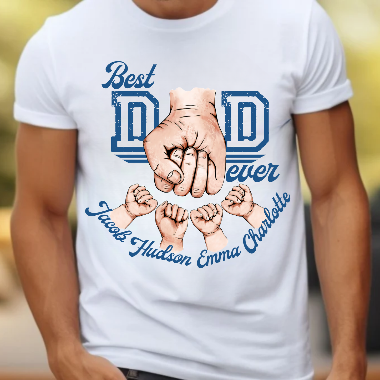 Fist Bump Dad - Personalize up to 5 name