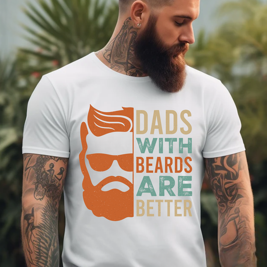 Dads with Beards - Colorful or Black