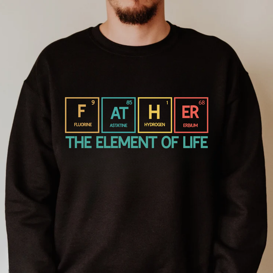 Elemental Father - Boack, White, or Colorful Design