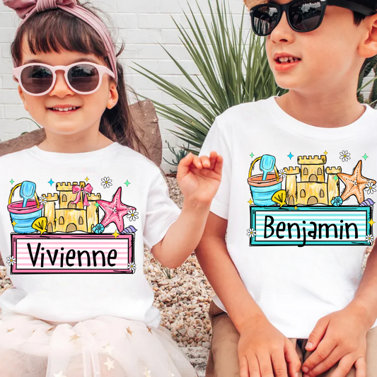 Summer Beach Kids - Custom Name