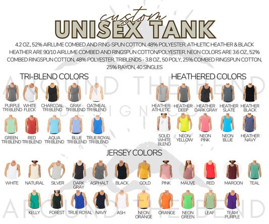 Customize Unisex Tank - You Choose the Design!