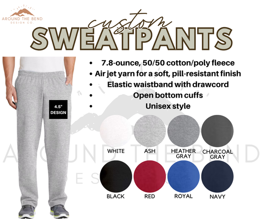 Custom Adult Sweatpants - You Choose the Design!